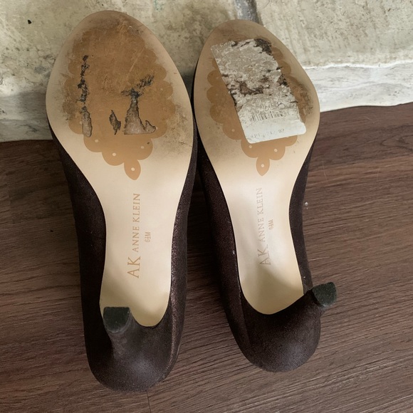 Anne Klein Woman’s Open Toe High Heel Metallic Brown 6.5M EUC - Picture 6 of 6
